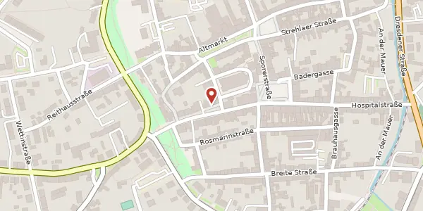 Karte der Umgebung von Altoschatzer Straße 6, 04758 Oschatz