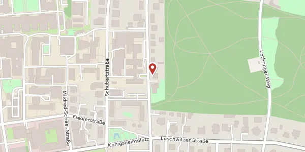 Karte der Umgebung von Händelallee 21, 01309 Dresden