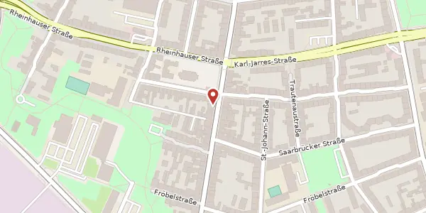 Karte der Umgebung von Wanheimer Str. 84, 47053 Duisburg
