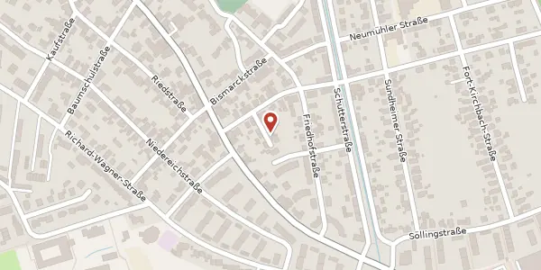 Karte der Umgebung von Hildastraße 5, 77694 Kehl