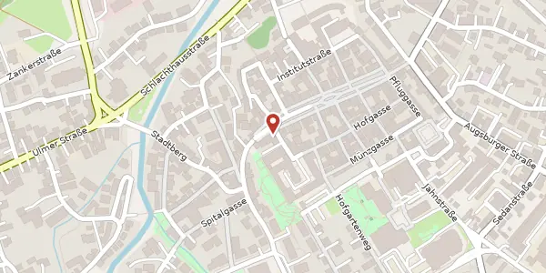 Karte der Umgebung von Marktplatz 37, 89312 Günzburg