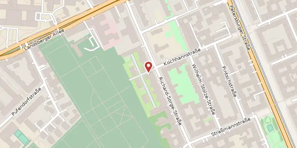 Karte der Umgebung von Richard-Sorge-Straße 58, 10249 Berlin