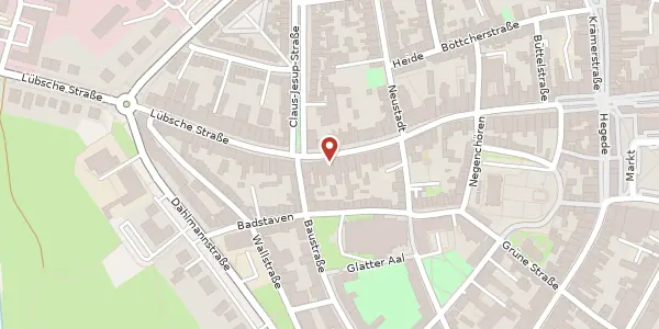 Karte der Umgebung von Lübsche Straße 64, 23966 Wismar