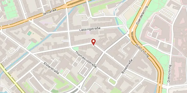 Karte der Umgebung von Gottschedstraße 19, 04109 Leipzig