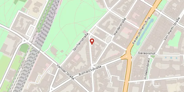 Karte der Umgebung von Kamekestr. 20-22, 50672 Köln