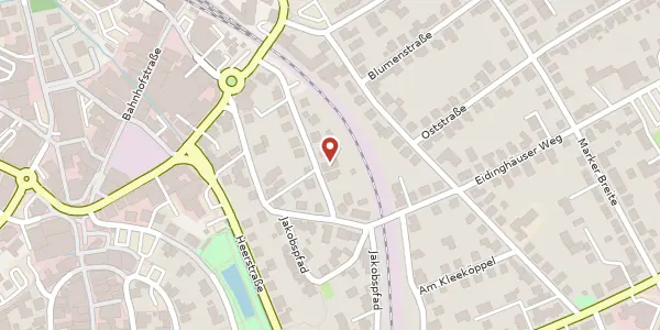 Karte der Umgebung von Bergstraße 9, 34497 Korbach