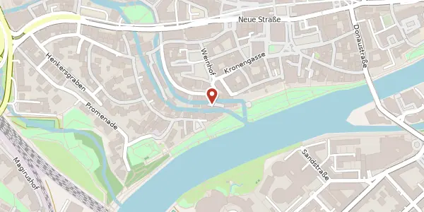 Karte der Umgebung von Schwörhausgasse 4/1, 89073 Ulm/Donau