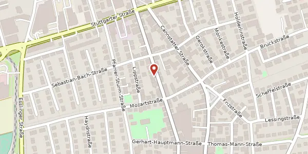 Karte der Umgebung von Bahnhofstraße 39, 70374 Fellbach