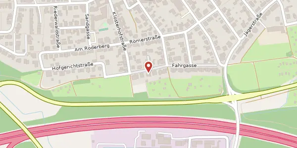 Karte der Umgebung von Fahrgasse 1, 63477 Maintal