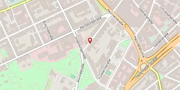 Karte der Umgebung von Marienstraße 41, 70178 Stuttgart