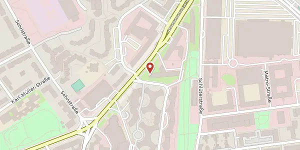 Karte der Umgebung von Grafenberger Allee 293, 40237 Düsseldorf