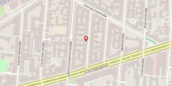 Karte der Umgebung von Hektorstraße 17, 10711 Berlin