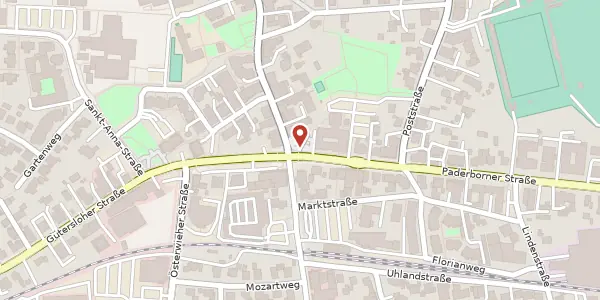 Karte der Umgebung von Paderborner Str. 1, 33415 Verl
