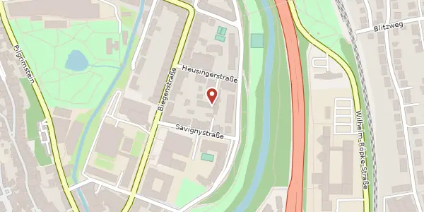 Karte der Umgebung von Biegenstraße 25, 35037 Marburg