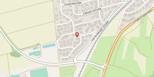 Karte der Umgebung von Schönbuchstrasse 6, 71154 Nufringen