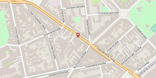 Karte der Umgebung von Adalbertsteinweg 228, 52066 Aachen