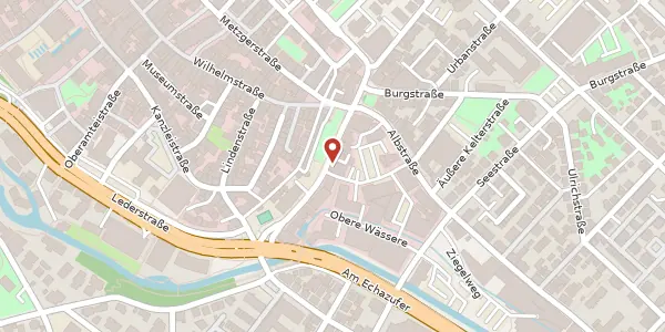 Karte der Umgebung von Lederstraße 134, 72764 Reutlingen