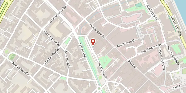 Karte der Umgebung von Hamtorwall 14, 41460 Neuss