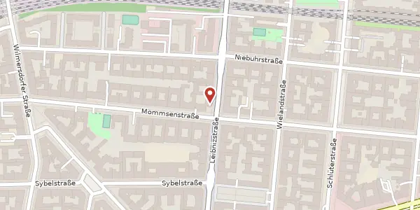 Karte der Umgebung von Leibnizstraße 61, 10629 Berlin