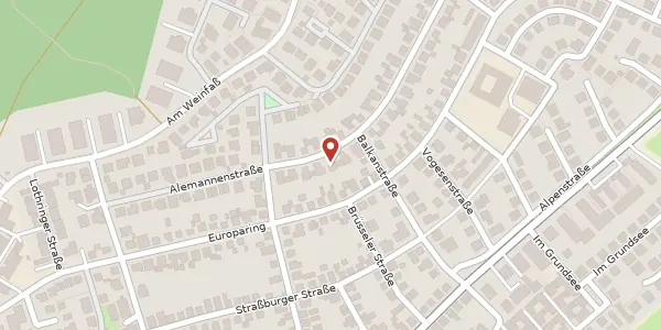 Karte der Umgebung von Nibelungenstr. 9, 65428 Rüsselsheim