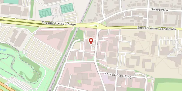 Karte der Umgebung von Harrlachweg 4, 68163 Mannheim