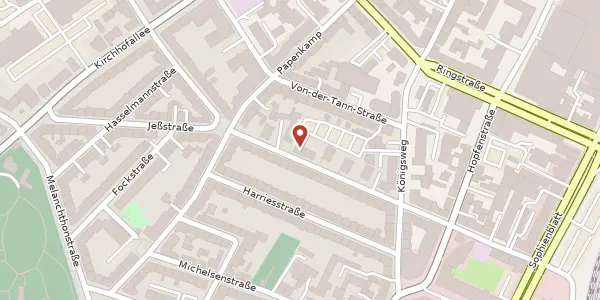 Karte der Umgebung von Harmsstraße 36, 24114 Kiel
