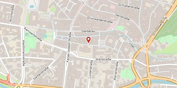 Karte der Umgebung von Adelhauser Straße 17, 79098 Freiburg im Breisgau