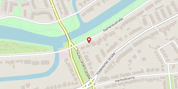 Karte der Umgebung von Rathenaustraße 30a, 22297 Hamburg