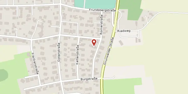 Karte der Umgebung von Römerstr. 13, 82064 Straßlach