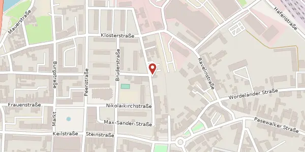 Karte der Umgebung von Schulstraße 9, 17389 Anklam