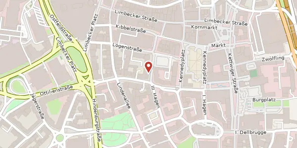 Karte der Umgebung von III. Hagen 37, 45127 Essen