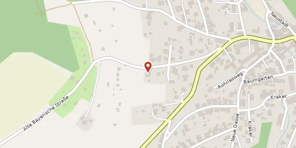 Karte der Umgebung von Alte Bayerische Straße 12, 07356 Bad Lobenstein