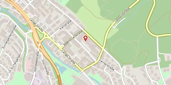 Karte der Umgebung von Mozartstraße 8, 76530 Baden-Baden