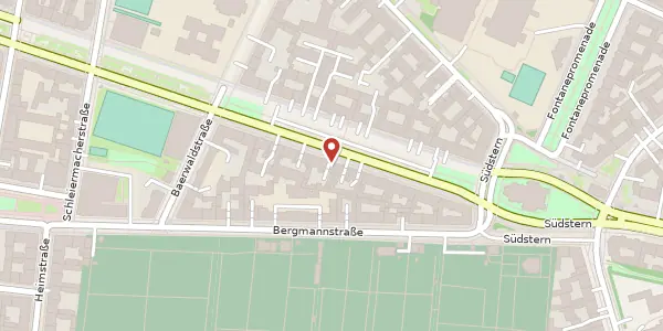 Karte der Umgebung von Gneisenaustraße 47, 10961 Berlin