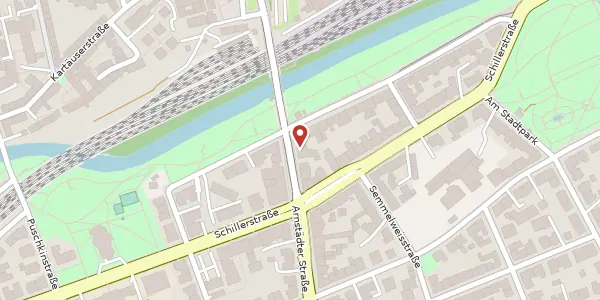 Karte der Umgebung von Löberstraße 33, 99096 Erfurt