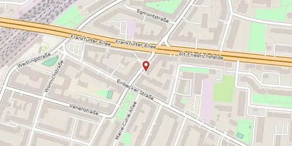 Karte der Umgebung von Rosenfelder Straße 15-16, 10315 Berlin
