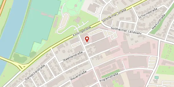 Karte der Umgebung von Hellmuth-Hirth-Straße 1, 74081 Heilbronn