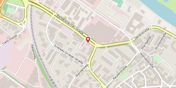 Karte der Umgebung von Mergentheimer Str. 172, 97084 Würzburg