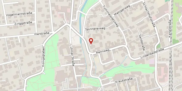 Karte der Umgebung von Am Luginsland 5 a, 87700 Memmingen