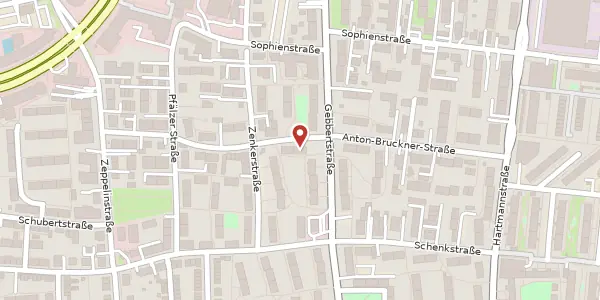 Karte der Umgebung von Anton-Bruckner-Str. 18, 91052 Erlangen