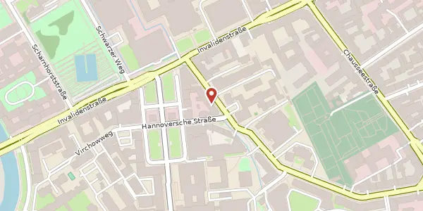 Karte der Umgebung von Hessische Straße 12, 10115 Berlin