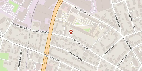 Karte der Umgebung von Blumenstr. 40 a, 32427 Minden