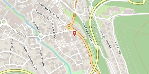 Karte der Umgebung von Schillerstraße 19/1, 72202 Nagold