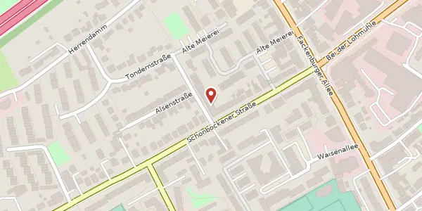 Karte der Umgebung von Düppelstraße 2, 23556 Lübeck