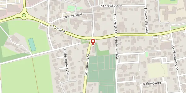 Karte der Umgebung von Wilhelmshöhe 1 a, 49492 Westerkappeln