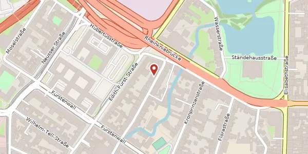 Karte der Umgebung von Konkordiastr. 7, 40219 Düsseldorf