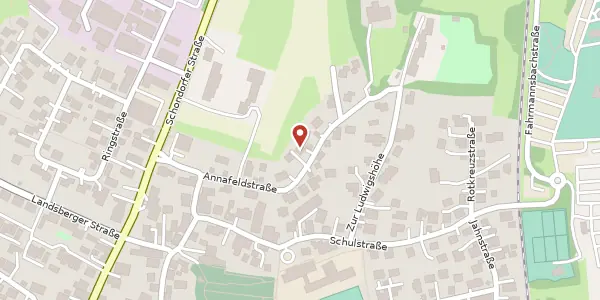 Karte der Umgebung von Annafeldstr. 23, 86919 Utting