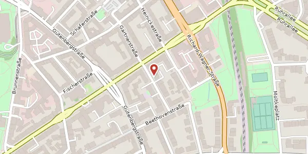 Karte der Umgebung von Hendrik-Witte-Str. 3, 45128 Essen