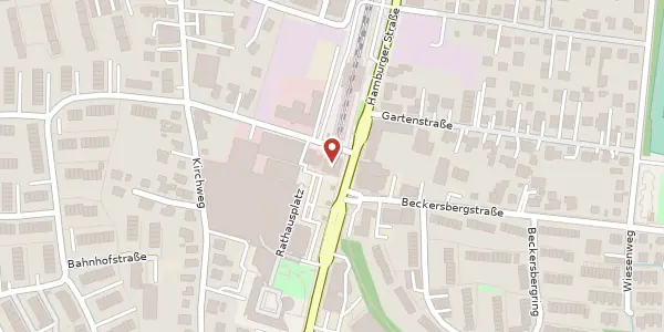 Karte der Umgebung von Rathausplatz 11, 24558 Henstedt-Ulzburg