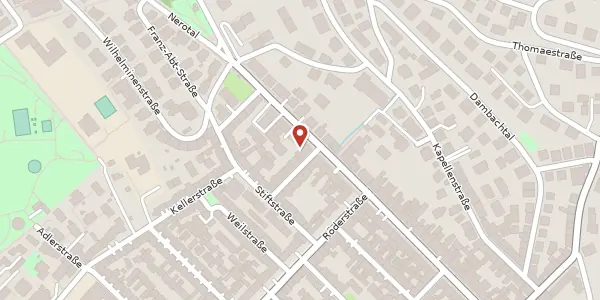 Karte der Umgebung von Taunusstr. 62, 65183 Wiesbaden